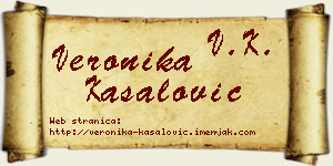 Veronika Kasalović vizit kartica
